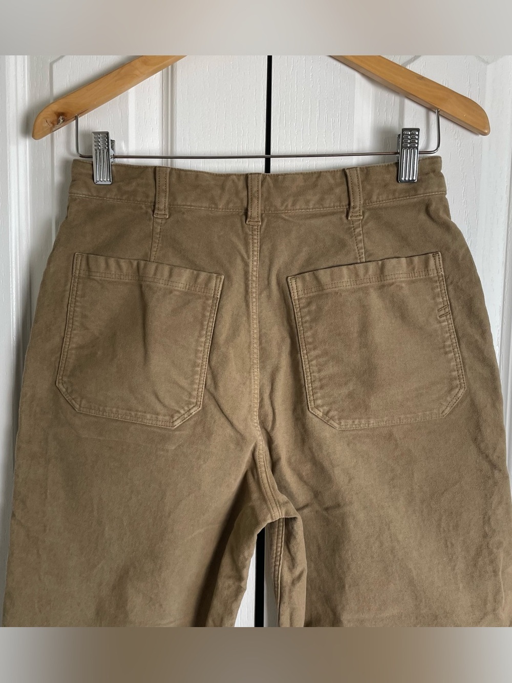 Billy Reid Moleskin Utility Capri Pants Women’s 4 Brown Straight Minimalist - Picture 6 of 14